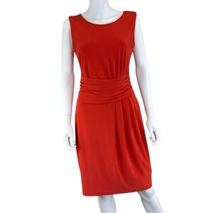 Joseph Ribkoff Orange Sheath Dress Size 12